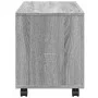 Engineered wood gray Sonoma 72x33x42.5 cm wheeled cabinet by , Side tables - Ref: Foro24-853142, Price: 39,52 €, Discount: %