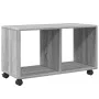 Engineered wood gray Sonoma 72x33x42.5 cm wheeled cabinet by , Side tables - Ref: Foro24-853142, Price: 39,52 €, Discount: %