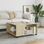 Engineered wood Sonoma oak coffee table 80x80x40 cm by , Coffee table - Ref: Foro24-853175, Price: 79,40 €, Discount: %
