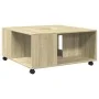 Engineered wood Sonoma oak coffee table 80x80x40 cm by , Coffee table - Ref: Foro24-853175, Price: 78,54 €, Discount: %