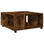 Engineered wood smoked oak coffee table 80x80x40 cm by , Coffee table - Ref: Foro24-853177, Price: 82,33 €, Discount: %