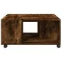Engineered wood smoked oak coffee table 80x80x40 cm by , Coffee table - Ref: Foro24-853177, Price: 82,33 €, Discount: %