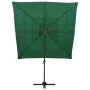 4-level parasol with green aluminum pole 250x250 cm by vidaXL, Umbrellas - Ref: Foro24-313821, Price: 193,08 €, Discount: %