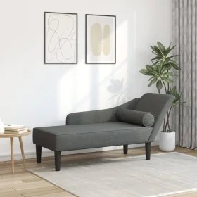 Daybed sofa with dark gray fabric cushions by , Daybeds - Ref: Foro24-4007597, Price: 155,68 €, Discount: %