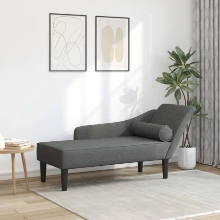 Daybed sofa with dark gray fabric cushions by , Daybeds - Ref: Foro24-4007597, Price: 155,68 €, Discount: %