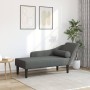 Daybed sofa with dark gray fabric cushions by , Daybeds - Ref: Foro24-4007597, Price: 145,32 €, Discount: %