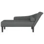 Sofá diván con cojines tela gris oscuro de , Divanes - Ref: Foro24-4007597, Precio: 157,58 €, Descuento: %