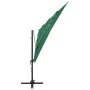 4-level parasol with green aluminum pole 250x250 cm by vidaXL, Umbrellas - Ref: Foro24-313821, Price: 193,08 €, Discount: %