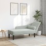 Daybed sofa with light gray velvet cushions by , Daybeds - Ref: Foro24-4007588, Price: 151,86 €, Discount: %