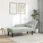 Daybed sofa with light gray velvet cushions by , Daybeds - Ref: Foro24-4007588, Price: 149,70 €, Discount: %