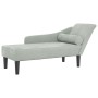Daybed sofa with light gray velvet cushions by , Daybeds - Ref: Foro24-4007588, Price: 151,86 €, Discount: %