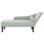 Daybed sofa with light gray velvet cushions by , Daybeds - Ref: Foro24-4007588, Price: 151,86 €, Discount: %