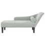 Daybed sofa with light gray velvet cushions by , Daybeds - Ref: Foro24-4007588, Price: 149,70 €, Discount: %