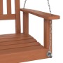 Gartenschaukelstuhl mit Metallketten und braunem Fichtenholz von , Gartenwippen - Ref: Foro24-4008975, Preis: 104,24 €, Rabat...