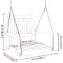 Garden swing chair with brown fir wood and metal chains by , Garden rockers - Ref: Foro24-4008975, Price: 99,98 €, Discount: %