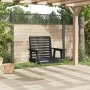 Gartenschaukelstuhl mit Metallketten und schwarzer Fichtenholzschale von , Gartenwippen - Ref: Foro24-4008980, Preis: 124,88 ...