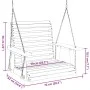 Gartenschaukelstuhl mit Metallketten und schwarzer Fichtenholzschale von , Gartenwippen - Ref: Foro24-4008980, Preis: 124,88 ...