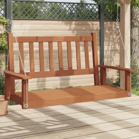 Garten Schaukelbank mit Metallketten und braunem Fichtenholz. von , Gartenwippen - Ref: Foro24-4008977, Preis: 131,93 €, Raba...