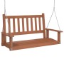 Garten Schaukelbank mit Metallketten und braunem Fichtenholz. von , Gartenwippen - Ref: Foro24-4008977, Preis: 131,93 €, Raba...