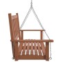 Garten Schaukelbank mit Metallketten und braunem Fichtenholz. von , Gartenwippen - Ref: Foro24-4008977, Preis: 131,93 €, Raba...