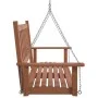 Garten Schaukelbank mit Metallketten und braunem Fichtenholz. von , Gartenwippen - Ref: Foro24-4008977, Preis: 129,23 €, Raba...