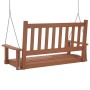 Garten Schaukelbank mit Metallketten und braunem Fichtenholz. von , Gartenwippen - Ref: Foro24-4008977, Preis: 131,93 €, Raba...