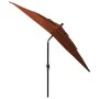 3-tier parasol with terracotta aluminum pole 2.5x2.5m by vidaXL, Umbrellas - Ref: Foro24-313841, Price: 81,28 €, Discount: %