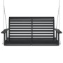 Garden swing bench with brown fir wood and metal chains. by , Garden rockers - Ref: Foro24-4008982, Price: 210,33 €, Discount: %