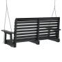 Garden swing bench with brown fir wood and metal chains. by , Garden rockers - Ref: Foro24-4008982, Price: 210,33 €, Discount: %