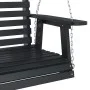 Garden swing bench with brown fir wood and metal chains. by , Garden rockers - Ref: Foro24-4008982, Price: 200,42 €, Discount: %