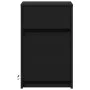 Bedside tables with LED lights 2 units black engineered wood by , Nightstands - Ref: Foro24-852001, Price: 102,85 €, Discount: %