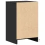 Bedside tables with LED lights 2 units black engineered wood by , Nightstands - Ref: Foro24-852001, Price: 102,85 €, Discount: %