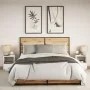 Bedside tables with LED lights 2 units white engineered wood by , Nightstands - Ref: Foro24-852020, Price: 71,11 €, Discount: %