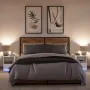 Nachttische mit LED-Lichtern 2 Stück weißes Ingenieurholz von , Nachttische - Ref: Foro24-852020, Preis: 71,11 €, Rabatt: %