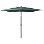 3-tier parasol with green aluminum pole 2.5x2.5 m by vidaXL, Umbrellas - Ref: Foro24-313837, Price: 76,15 €, Discount: %