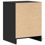 Bedside tables with LED lights 2 units black engineered wood by , Nightstands - Ref: Foro24-852022, Price: 72,38 €, Discount: %