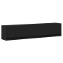 Mueble de TV de pared con LED negro 180x31x38 cm de , Muebles TV - Ref: Foro24-3307948, Precio: 177,94 €, Descuento: %