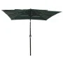 Sombrilla de 3 niveles con poste de aluminio verde 2,5x2,5 m de vidaXL, Sombrillas - Ref: Foro24-313837, Precio: 75,17 €, Des...