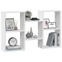 Wandregal aus weißem Ingenieurholz 96x18x60 cm von , Regale und Regale - Ref: Foro24-853227, Preis: 43,79 €, Rabatt: %