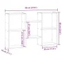 Wandregal aus weißem Ingenieurholz 96x18x60 cm von , Regale und Regale - Ref: Foro24-853227, Preis: 42,31 €, Rabatt: %