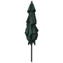 Sombrilla de 3 niveles con poste de aluminio verde 2,5x2,5 m de vidaXL, Sombrillas - Ref: Foro24-313837, Precio: 76,81 €, Des...