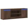 LED-TV-Möbel aus braunem Eichenfurnierholz, 139,5x34x50 cm. von , TV-Möbel - Ref: Foro24-852200, Preis: 100,47 €, Rabatt: %