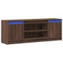 Mueble de TV LED madera ingeniería marrón roble 139,5x34x50 cm de , Muebles TV - Ref: Foro24-852200, Precio: 105,61 €