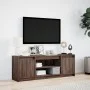 LED-TV-Möbel aus braunem Eichenfurnierholz, 139,5x34x50 cm. von , TV-Möbel - Ref: Foro24-852200, Preis: 100,47 €, Rabatt: %