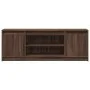 LED TV stand in brown oak engineered wood 139.5x34x50 cm by , TV Furniture - Ref: Foro24-852200, Price: 100,47 €, Discount: %