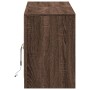 LED-TV-Möbel aus braunem Eichenfurnierholz, 139,5x34x50 cm. von , TV-Möbel - Ref: Foro24-852200, Preis: 102,06 €, Rabatt: %