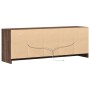 Mueble de TV LED madera ingeniería marrón roble 139,5x34x50 cm de , Muebles TV - Ref: Foro24-852200, Precio: 105,61 €