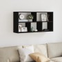 Estantería de pared madera de ingeniería negra 100x25x50 cm de , Estantes y estanterías - Ref: Foro24-853273, Precio: 52,07 €...