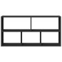 Estantería de pared madera de ingeniería negra 100x25x50 cm de , Estantes y estanterías - Ref: Foro24-853273, Precio: 50,61 €
