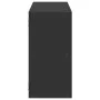 Engineered wood black wall shelf 100x25x50 cm by , Shelves and shelves - Ref: Foro24-853273, Price: 54,32 €, Discount: %